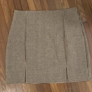 Plaid mini skirt